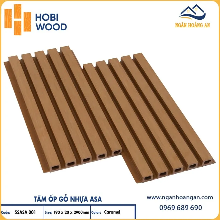Lam 5 Sóng Ngoài Trời Phủ ASA Hobiwood 5SASA 001 Caramel Lam 5 Sóng Ngoài Trời Phủ ASA Hobiwood 5SASA 001 Caramel